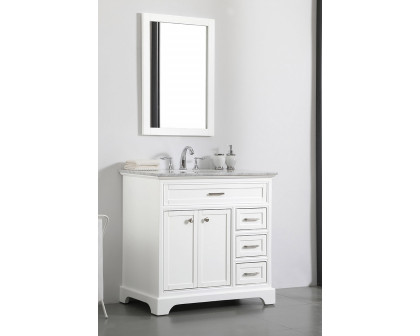 Elegant Bathroom Vanity - White, L 36" (VF15036WH)