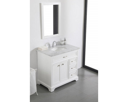 Elegant Bathroom Vanity - White, L 36" (VF15036WH)