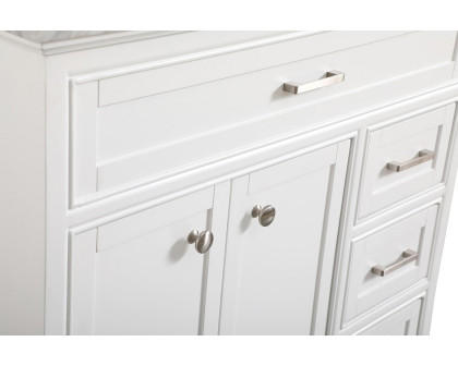 Elegant Bathroom Vanity - White, L 36" (VF15036WH)