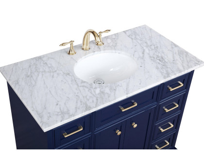 Elegant Bathroom Vanity - Blue, L 42" (VF15042BL)