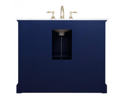 Elegant Bathroom Vanity - Blue, L 42" (VF15042BL)