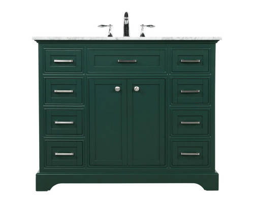 Elegant Bathroom Vanity - Green, L 42" (VF15042GN)