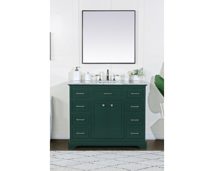 Elegant Bathroom Vanity - Green, L 42" (VF15042GN)