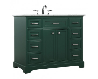 Elegant Bathroom Vanity - Green, L 42" (VF15042GN)