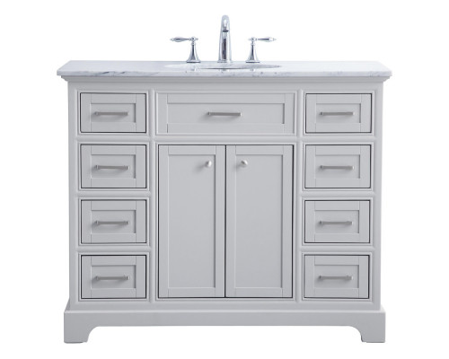 Elegant Bathroom Vanity - Gray, L 42" (VF15042GR)