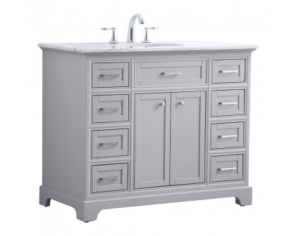 Elegant Bathroom Vanity - Gray, L 42" (VF15042GR)