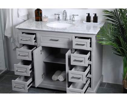 Elegant Bathroom Vanity - Gray, L 42" (VF15042GR)