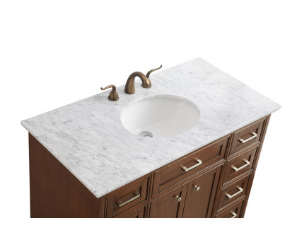 Elegant Bathroom Vanity - Teak, L 42" (VF15042TK)