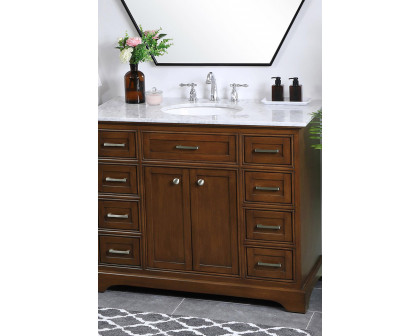 Elegant Bathroom Vanity - Teak, L 42" (VF15042TK)