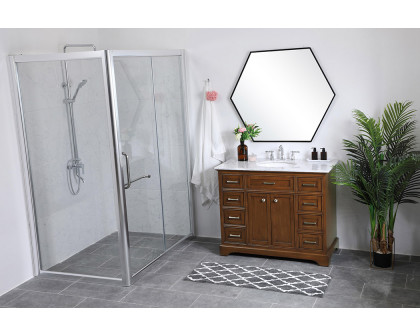 Elegant Bathroom Vanity - Teak, L 42" (VF15042TK)