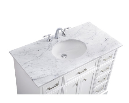 Elegant Bathroom Vanity - White, L 42" (VF15042WH)