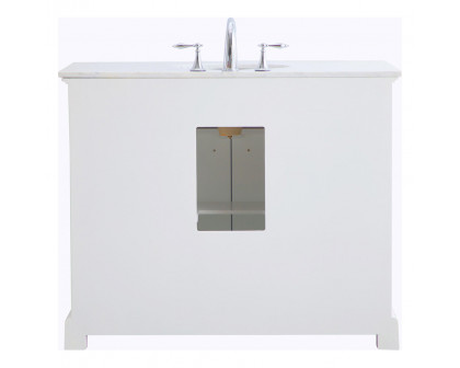 Elegant Bathroom Vanity - White, L 42" (VF15042WH)