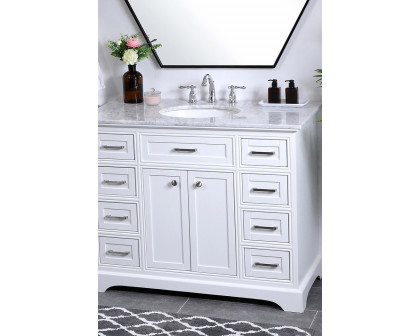 Elegant Bathroom Vanity - White, L 42" (VF15042WH)