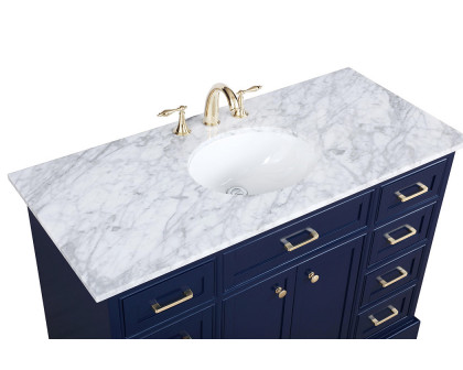 Elegant Bathroom Vanity - Blue, L 48" (VF15048BL)