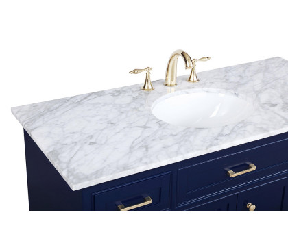 Elegant Bathroom Vanity - Blue, L 48" (VF15048BL)