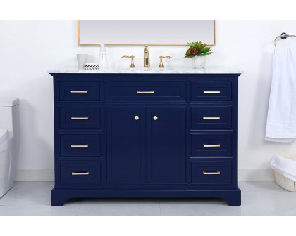 Elegant Bathroom Vanity - Blue, L 48" (VF15048BL)