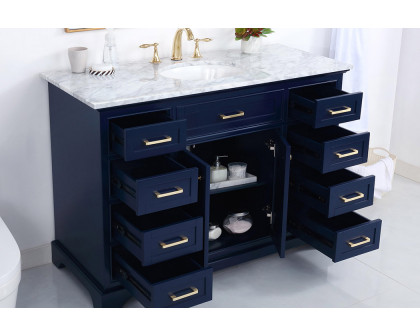 Elegant Bathroom Vanity - Blue, L 48" (VF15048BL)