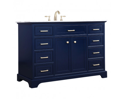 Elegant Bathroom Vanity - Blue, L 48" (VF15048BL)