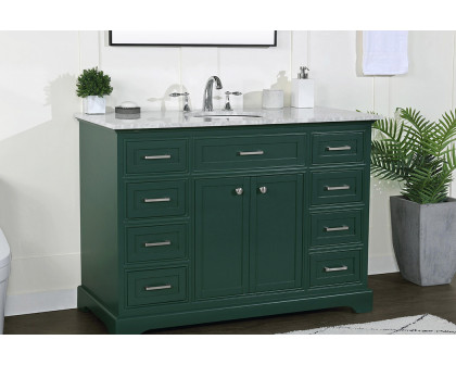 Elegant Bathroom Vanity - Green, L 48" (VF15048GN)