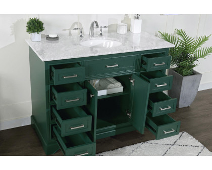 Elegant Bathroom Vanity - Green, L 48" (VF15048GN)