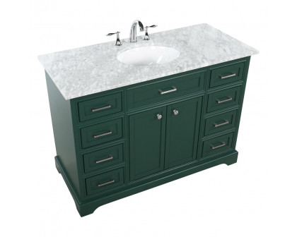 Elegant Bathroom Vanity - Green, L 48" (VF15048GN)