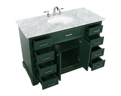 Elegant Bathroom Vanity - Green, L 48" (VF15048GN)