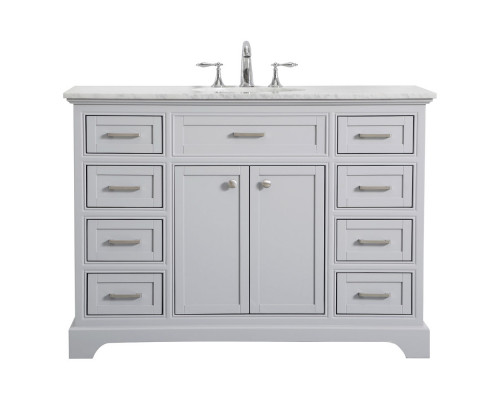 Elegant Bathroom Vanity - Gray, L 48" (VF15048GR)