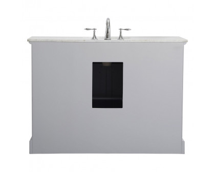 Elegant Bathroom Vanity - Gray, L 48" (VF15048GR)