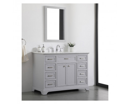 Elegant Bathroom Vanity - Gray, L 48" (VF15048GR)