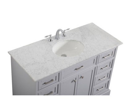 Elegant Bathroom Vanity - Gray, L 48" (VF15048GR)