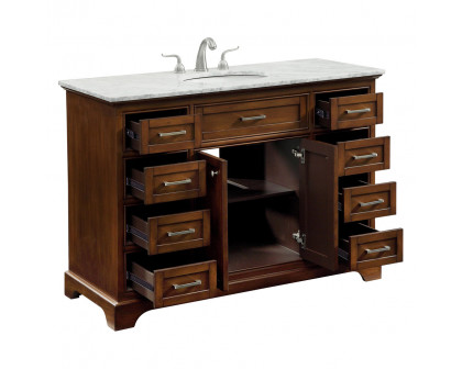 Elegant Bathroom Vanity - Teak, L 48" (VF15048TK)