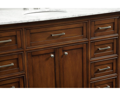 Elegant Bathroom Vanity - Teak, L 48" (VF15048TK)