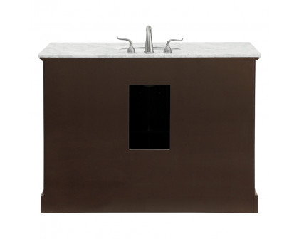 Elegant Bathroom Vanity - Teak, L 48" (VF15048TK)