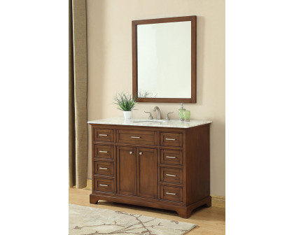 Elegant Bathroom Vanity - Teak, L 48" (VF15048TK)