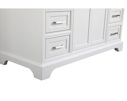 Elegant Bathroom Vanity - White, L 48" (VF15048WH)