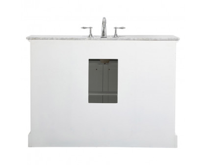 Elegant Bathroom Vanity - White, L 48" (VF15048WH)