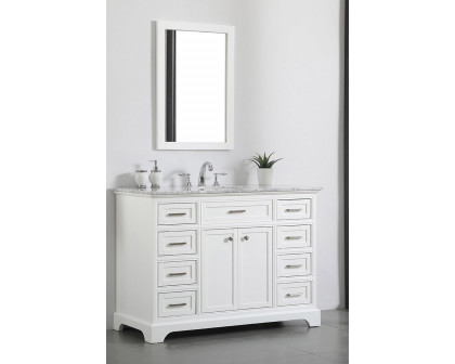 Elegant Bathroom Vanity - White, L 48" (VF15048WH)