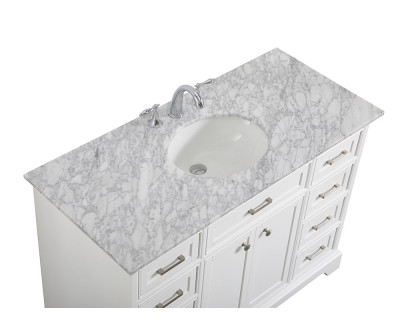 Elegant Bathroom Vanity - White, L 48" (VF15048WH)