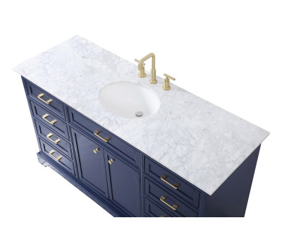 Elegant Bathroom Vanity - Blue (VF15060BL)