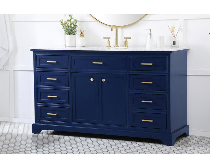 Elegant Bathroom Vanity - Blue (VF15060BL)