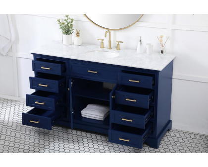 Elegant Bathroom Vanity - Blue (VF15060BL)