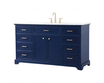 Elegant Bathroom Vanity - Blue (VF15060BL)