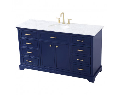 Elegant Bathroom Vanity - Blue (VF15060BL)