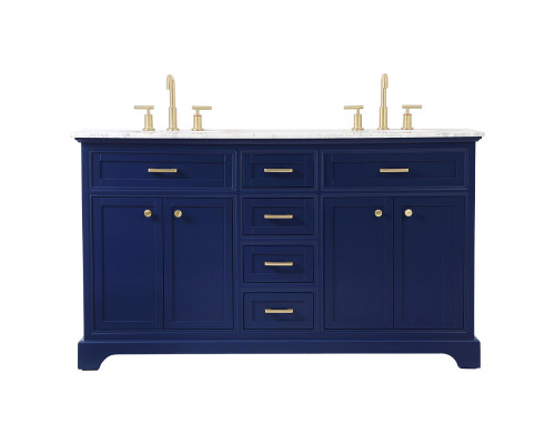 Elegant Bathroom Vanity - Blue (VF15060DBL)