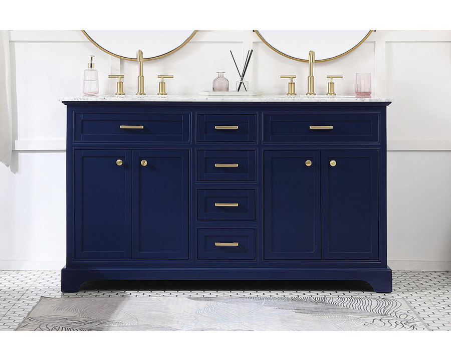 Elegant Bathroom Vanity - Blue (VF15060DBL)