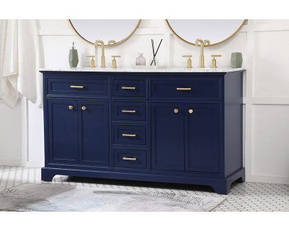 Elegant Bathroom Vanity - Blue (VF15060DBL)