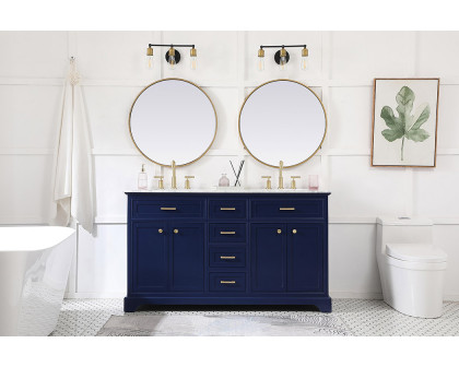 Elegant Bathroom Vanity - Blue (VF15060DBL)