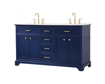 Elegant Bathroom Vanity - Blue (VF15060DBL)