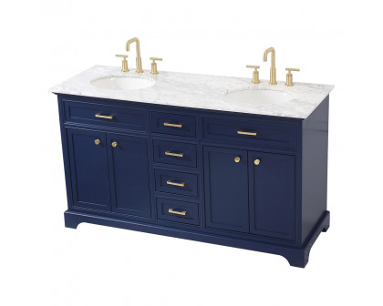 Elegant Bathroom Vanity - Blue (VF15060DBL)