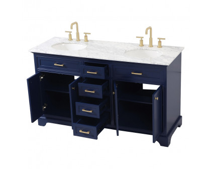 Elegant Bathroom Vanity - Blue (VF15060DBL)